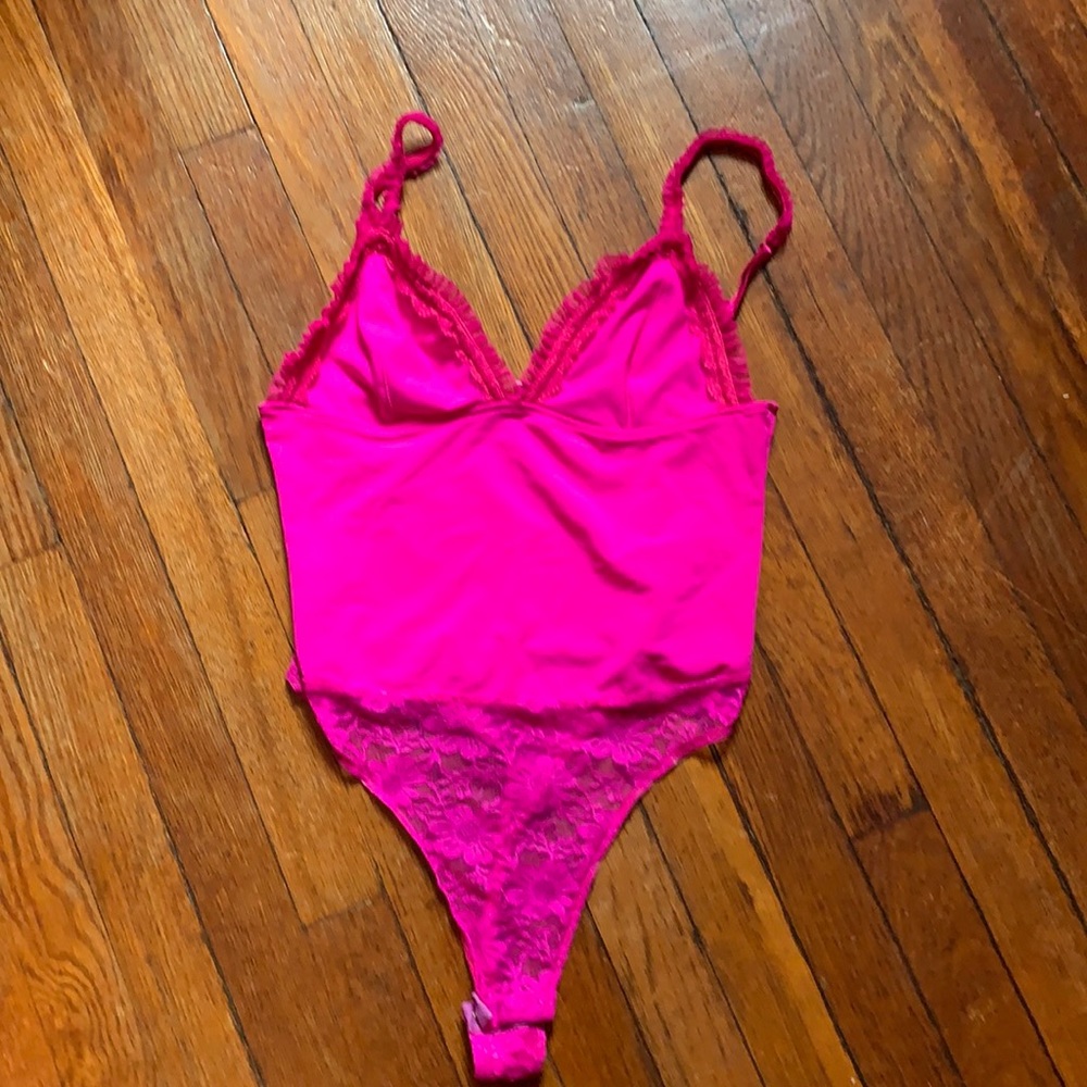 Hot pink thong lingerie sexy top